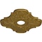 Ekena Millwork Peralta Ceiling Medallion (Fits Canopies up to 4 5/8"), Hnd-Painted Gold, 17 3/4"OD x 3 1/8"ID x 1"P CM17PEGLS - alternate 2